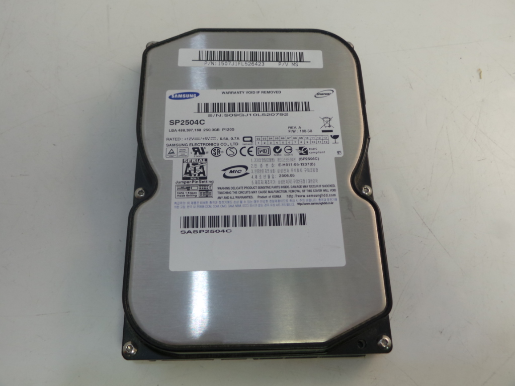 Жесткий диск 3.5" 250 Gb SATA Samsung SP2504 - Pic n 249212