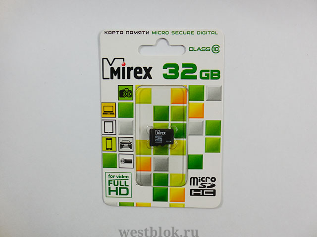 Карта памяти microSD 32GB Mirex - Pic n 102108