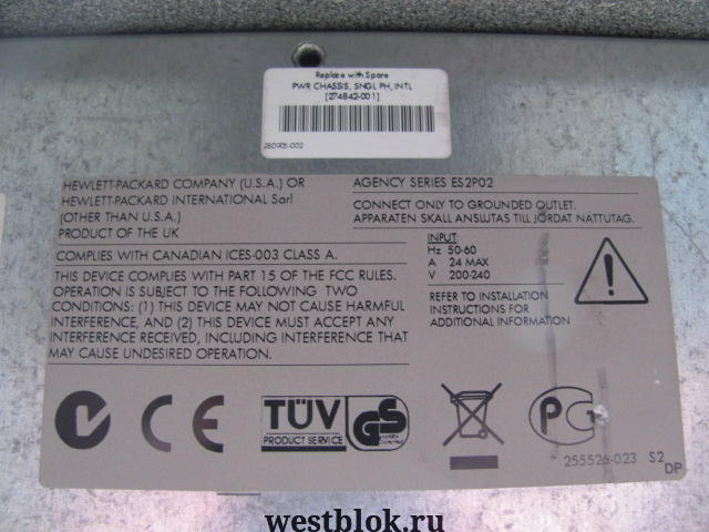 Серверное шасси с блоком питания HP 274842-001 - Pic n 103888