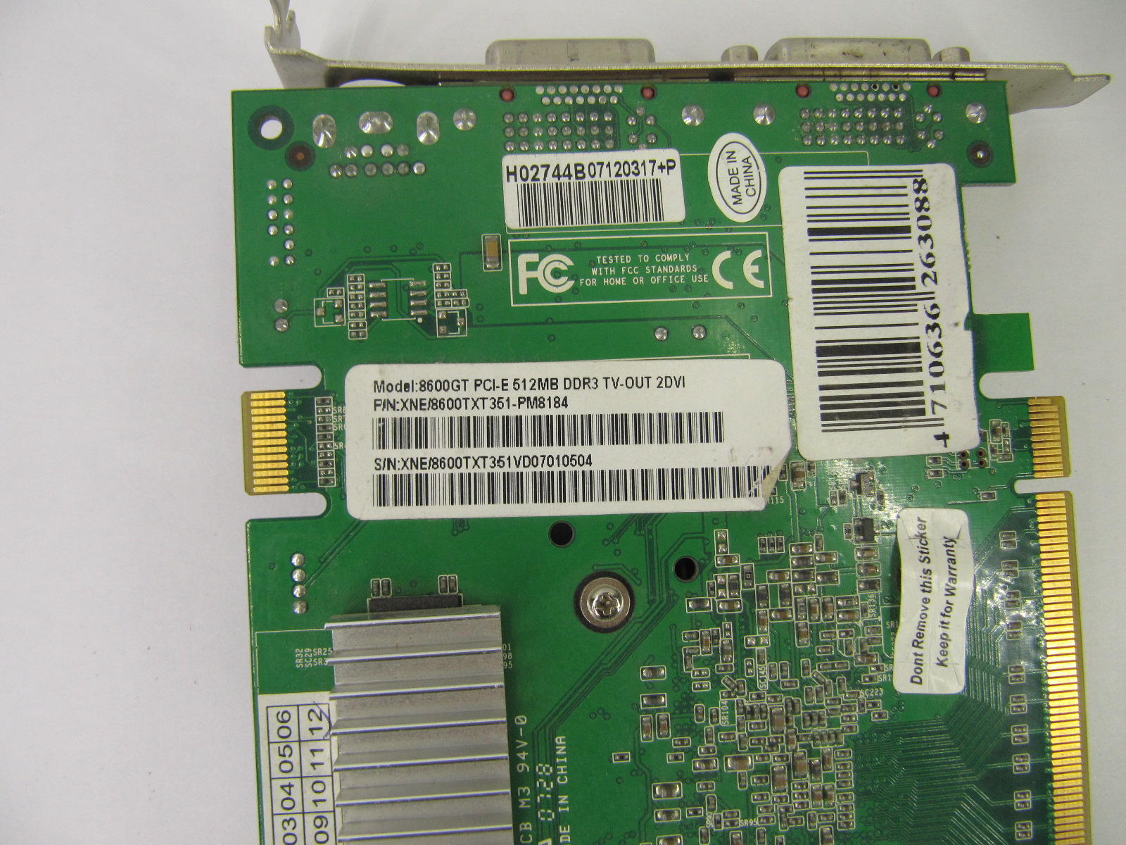 Видеокарта PCI-E Palit 8600GT 512MB - Pic n 260739