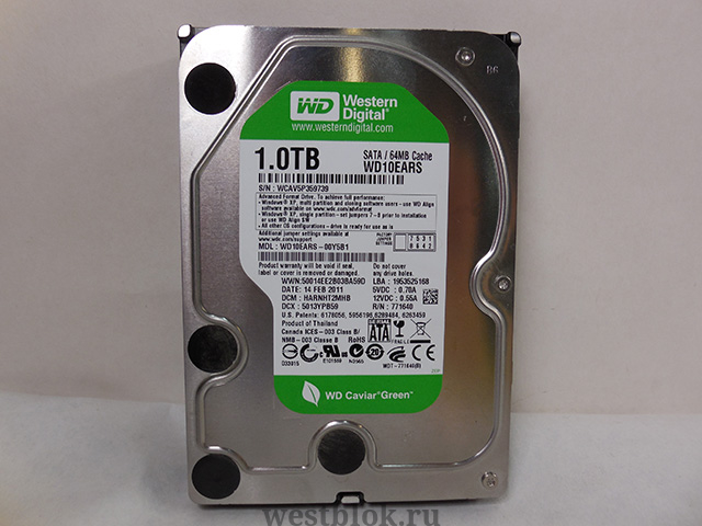 Жесткий 1тб sata. Western Digital wd10ears 1tb контейнер. WDC wd10ears-003bb1. Western Digital 1 ТБ wd10ezrx. WD 10 TB.