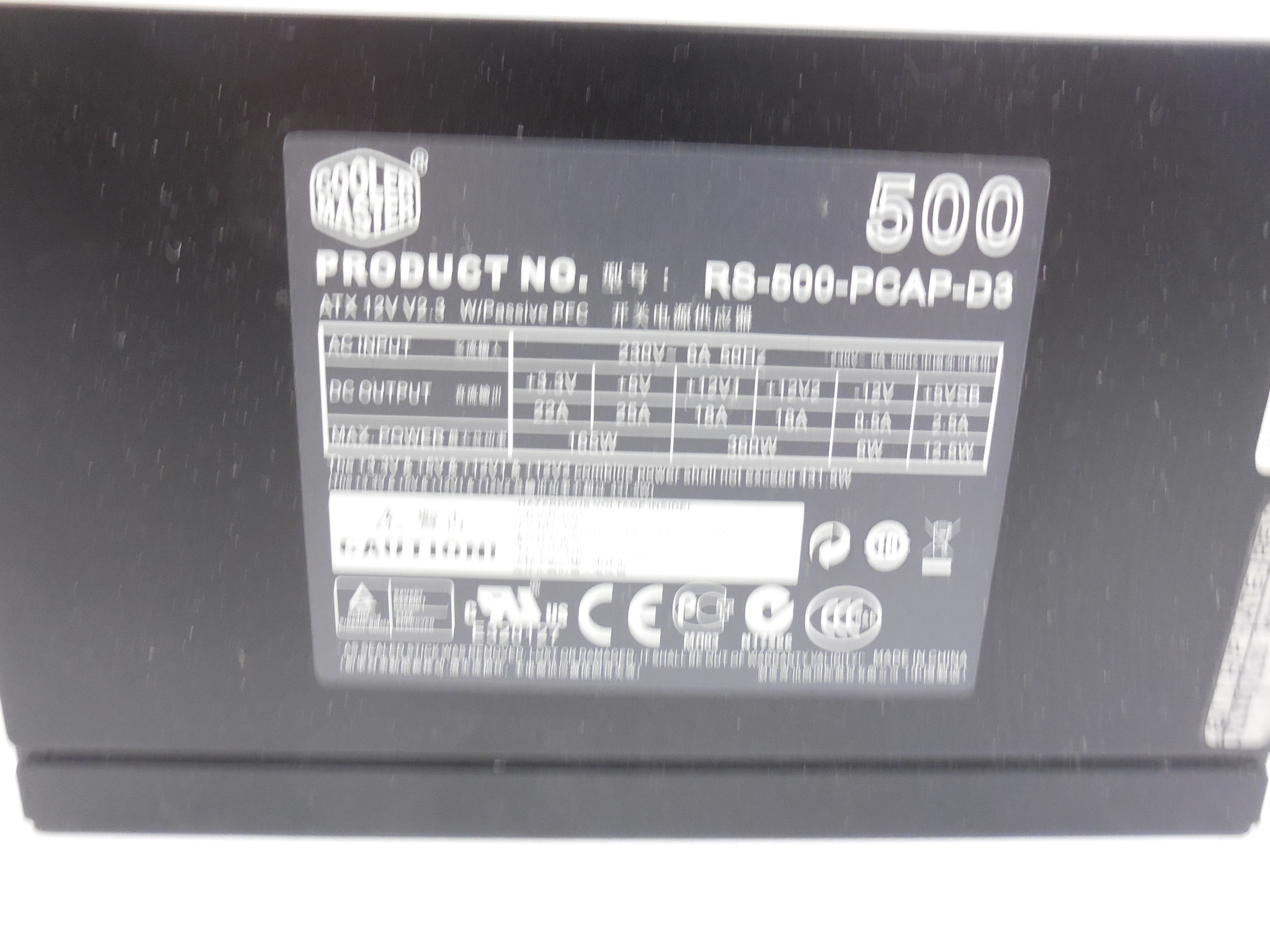 Блок питания Cooler Master RS-500-PCAP-D3 500 Вт - Pic n 266503
