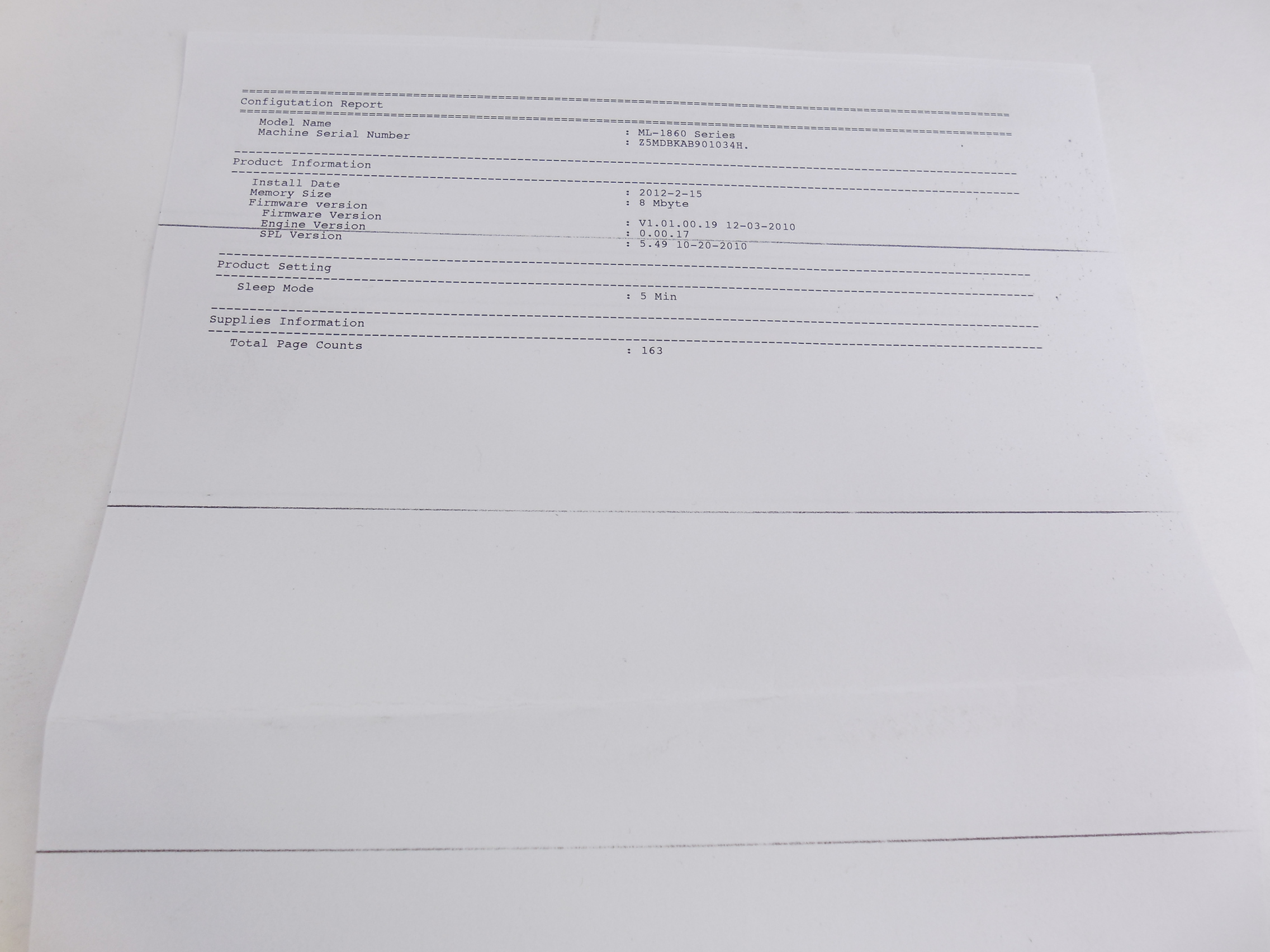 Принтер Samsung ML-1865, A4, печать лазерная ч/б - Pic n 267007