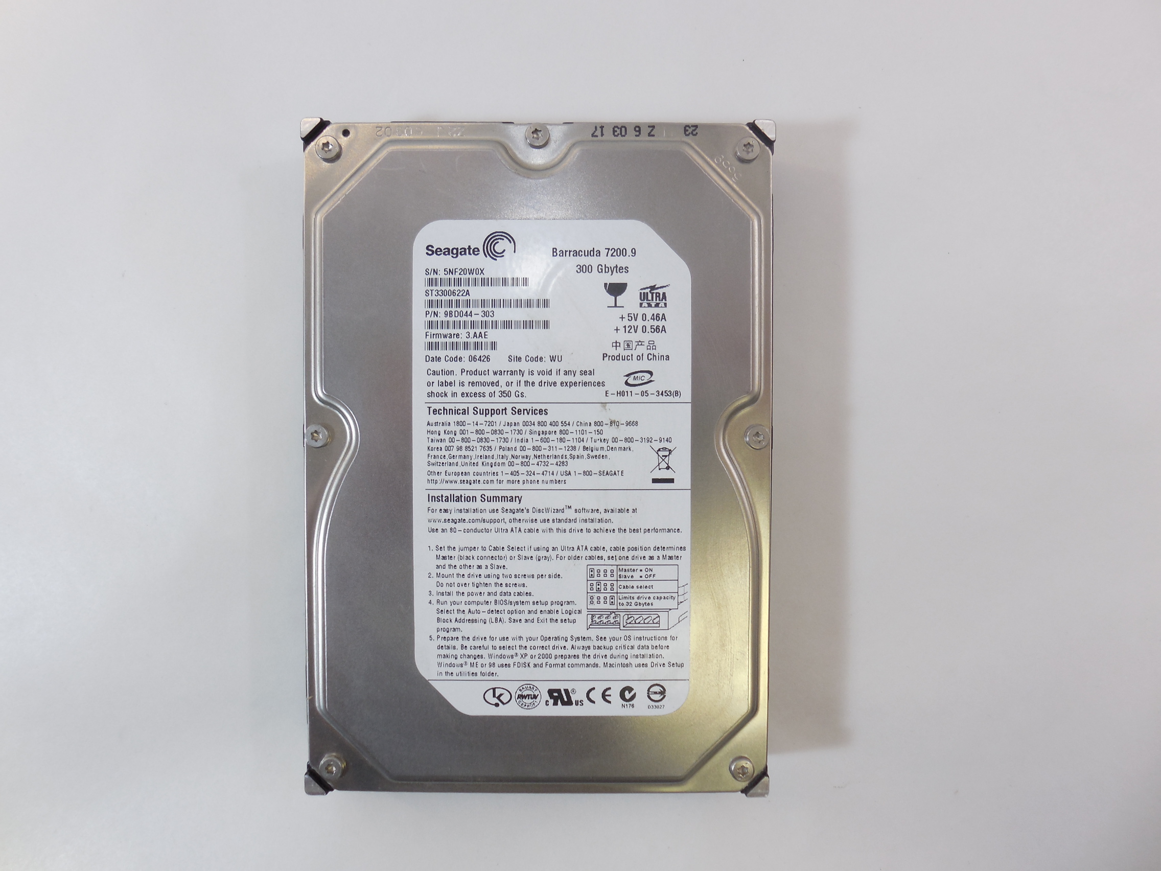 Жесткий диск 3.5 Seagate 300Gb IDE - Pic n 274079