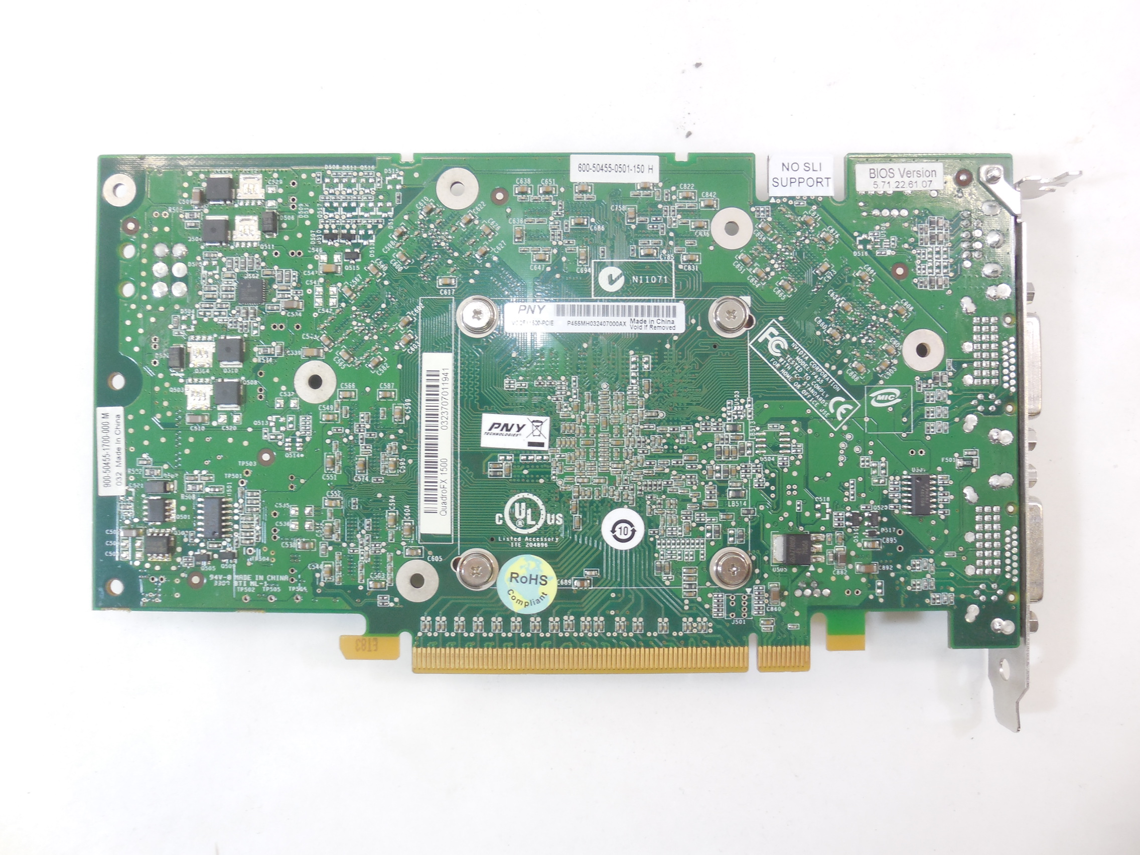 Видеокарта PNY Quadro FX 1500 256Mb - Pic n 275283