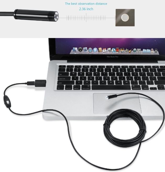 USB Эндоскоп 8mm 720p HD с подсветкой 2 метра - Pic n 258192