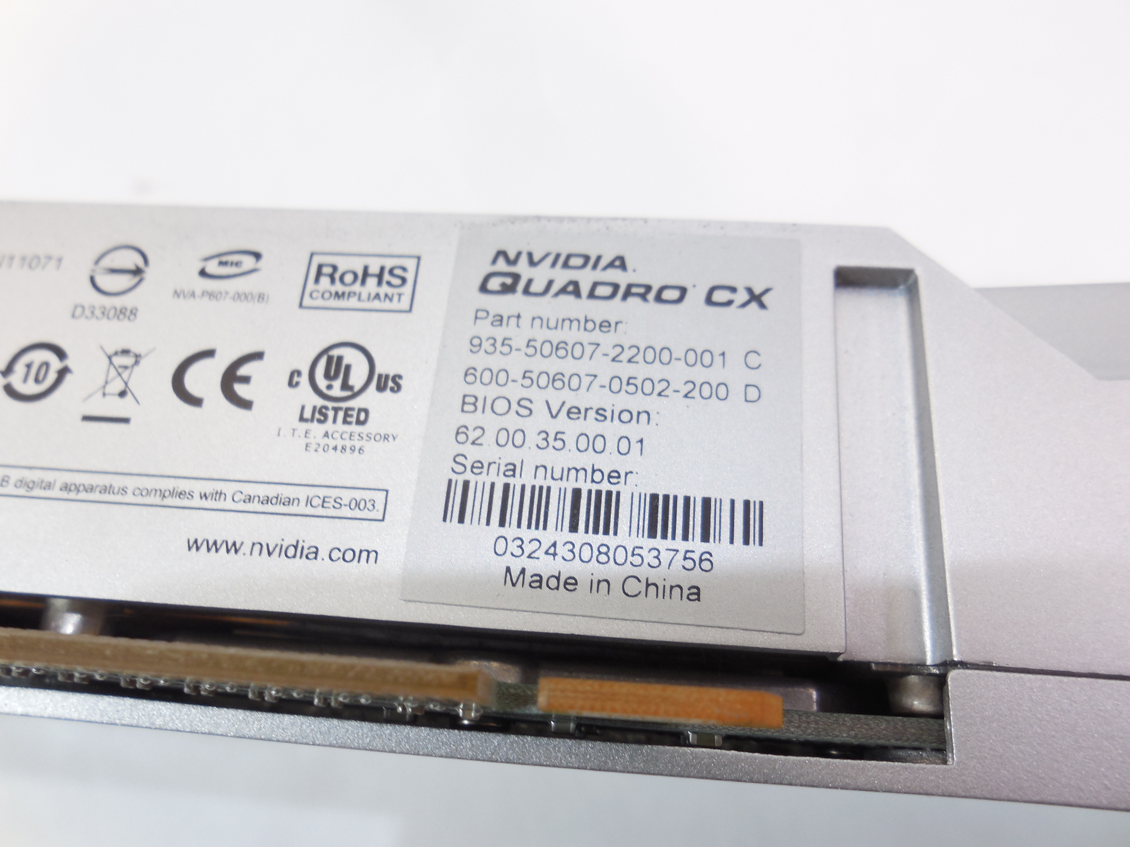Видеокарта nVIDIA Quadro CX, 1536Mb - Pic n 279076