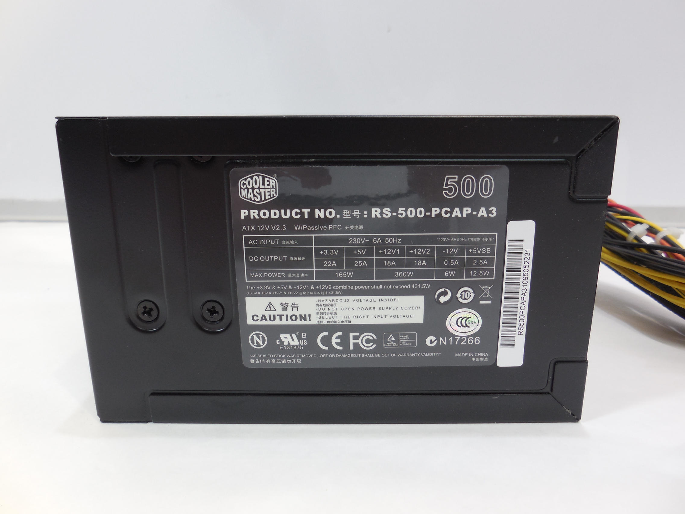 Блок питания ATX Cooler Master 500W - Pic n 279274