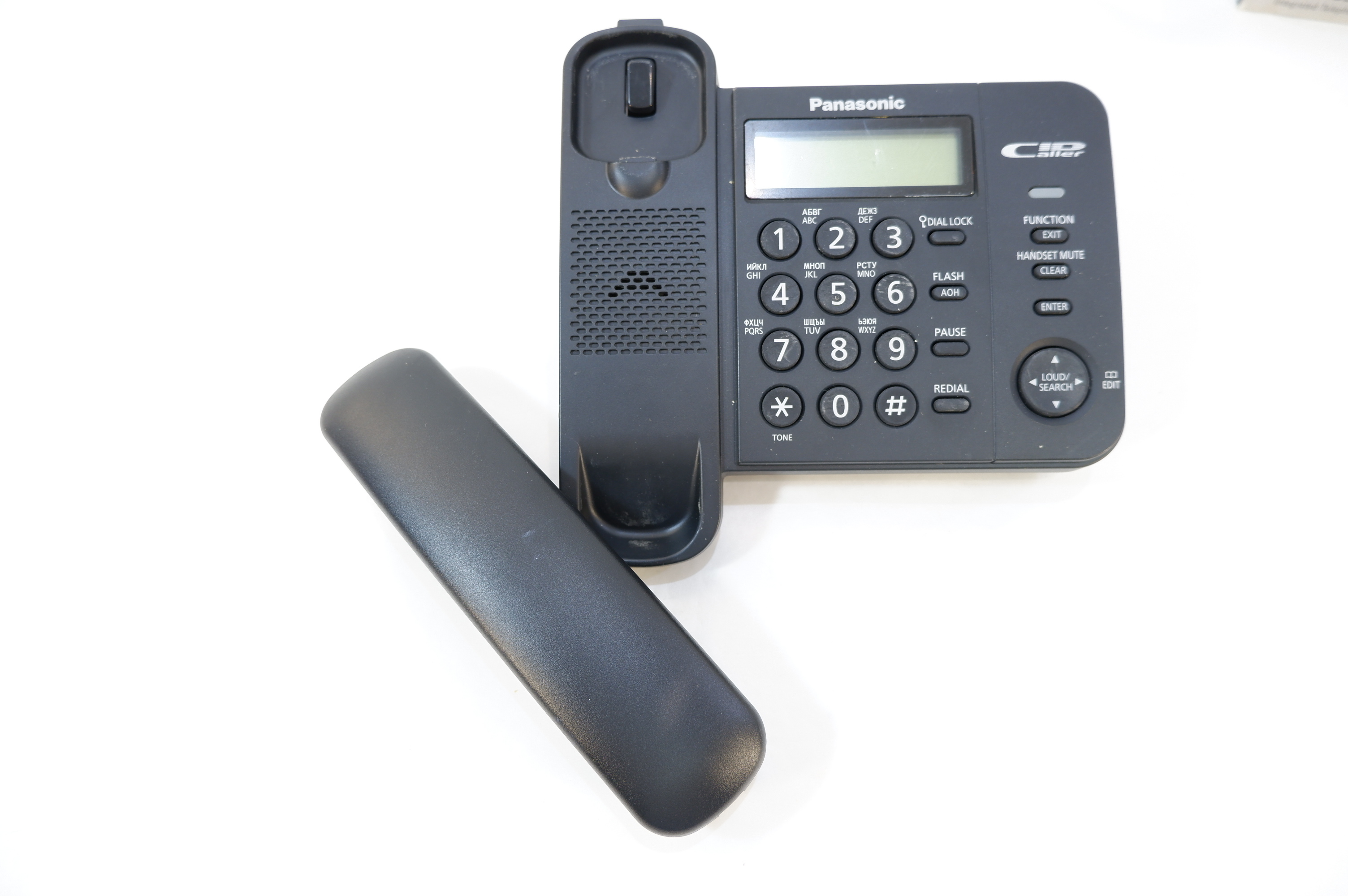 Телефон проводной Panasonic KX-TS2356RUB чёрный