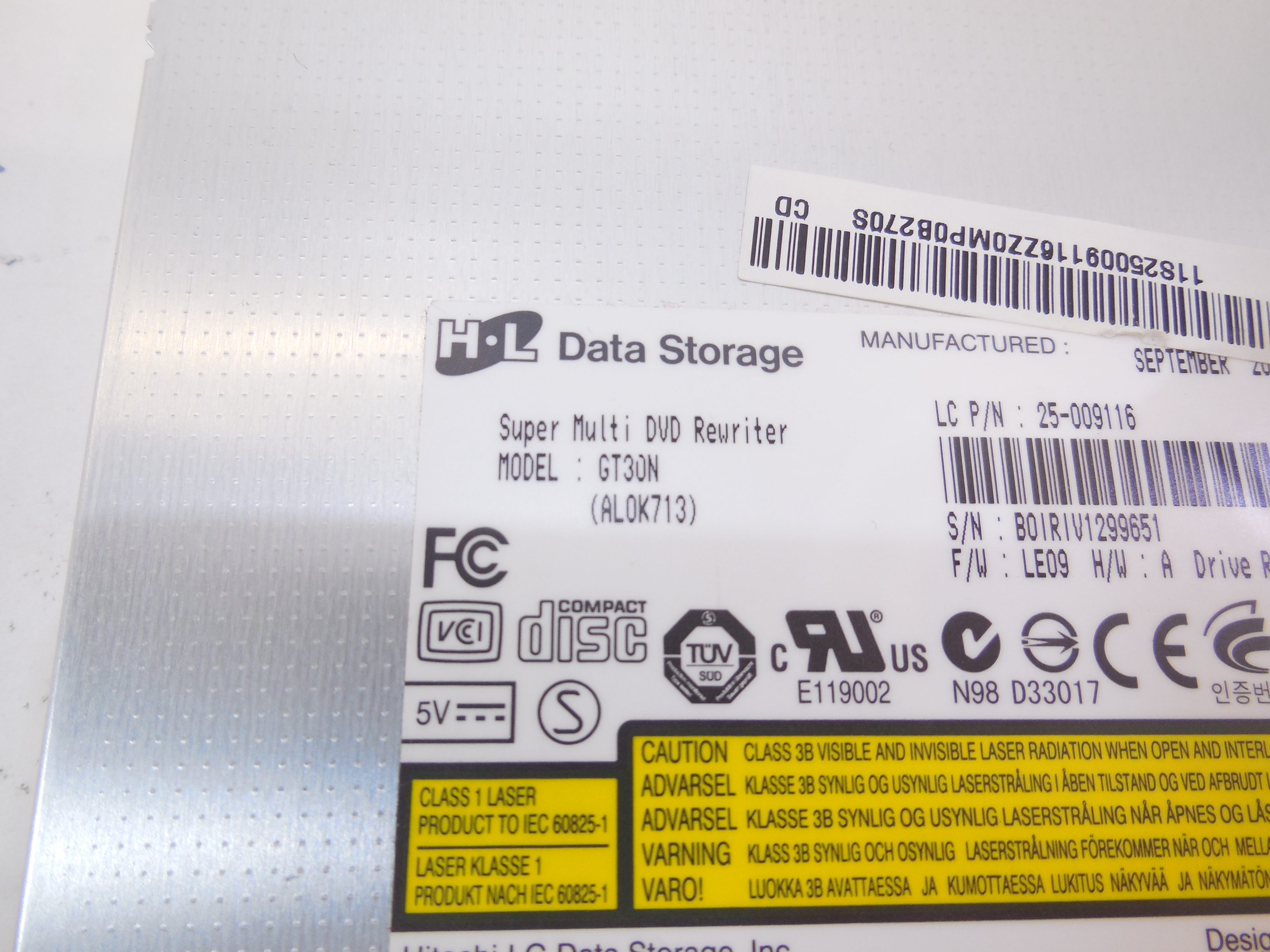 Оптический привод SATA DVD-RW Hitachi-LG GT30N - Pic n 281333