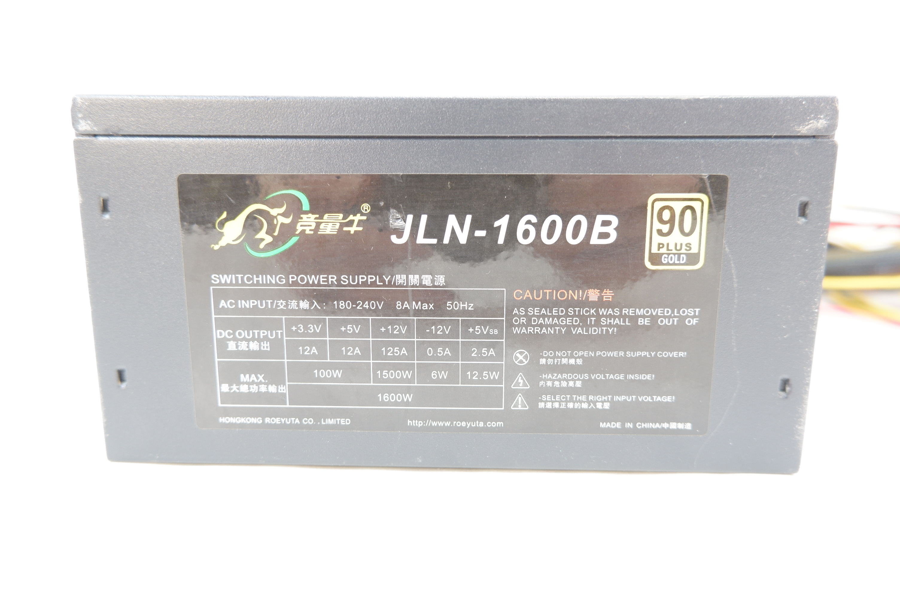 Блок питания ATX 1600W Roeyuta JLN-1600B - Pic n 283492