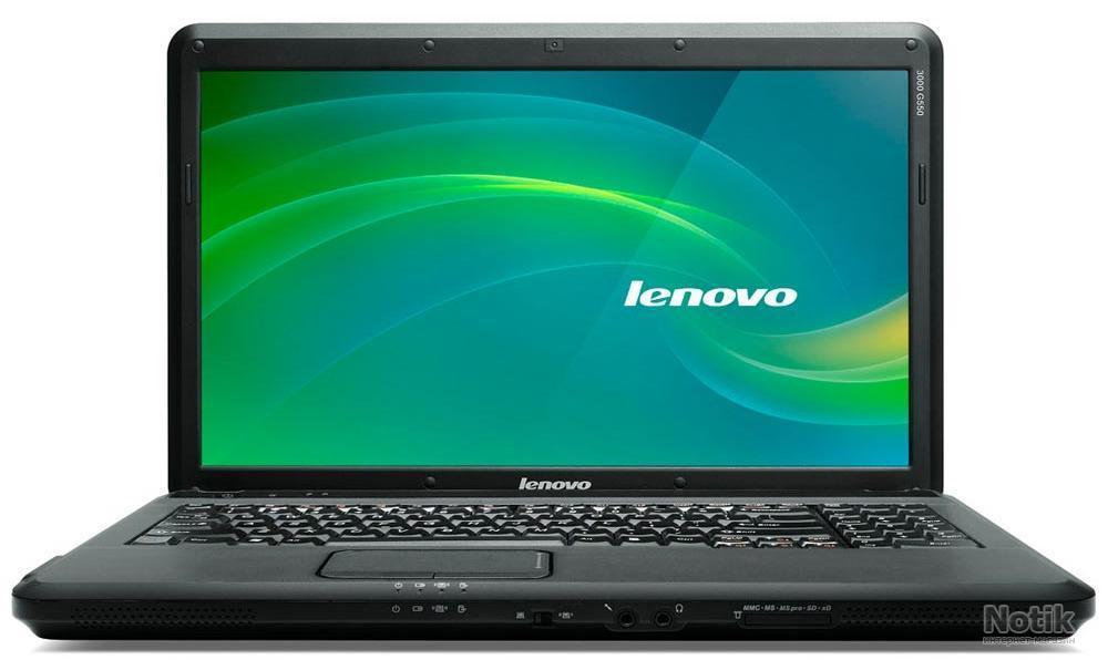 Ноутбук Lenovo IdeaPad G550 Intel Pentium Dual-Core T4500 2,3GHz /SODIMM DDR2 2Gb /HDD 250Gb /Матрица TFT 15,6", глянцевая, 1366 x 768 /Видеоадаптер Intel GMA 4500M Up to 780Mb /3xUSB /SVGA /LAN /Wi-Fi 802.11g/b /аудиовыход для наушников /аудиовход для микрофона /встроеные стереодинамики /Web-камера /DVD-RW /русифицированная клавиатура /TouchPad с областью прокрутки по вертикали /Слот для Kensington lock /Win 7 /BOX (110255)