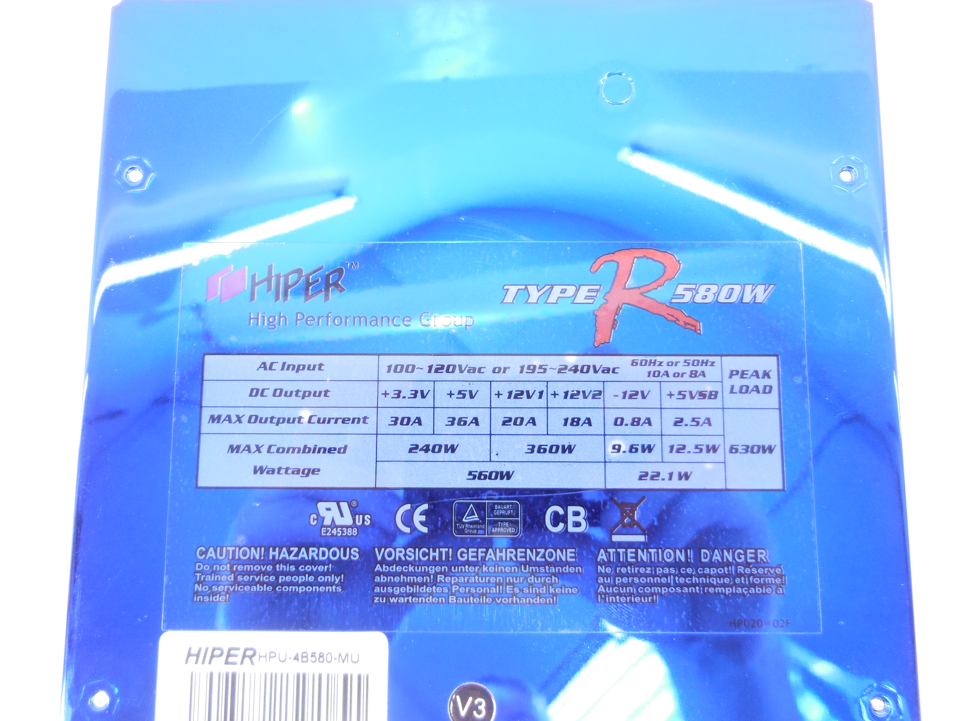 Блок питания HIPER HPU-4B580 580 Вт - Pic n 287326