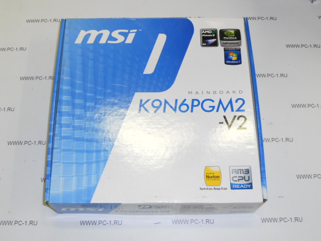 Материнская плата MSI MS-7309 K9N6PGM2-V2 SocketAM2+ GeForce 6150SE PCI-E+SVGA+LAN SATA RAID MicroATX 2DDR-II.