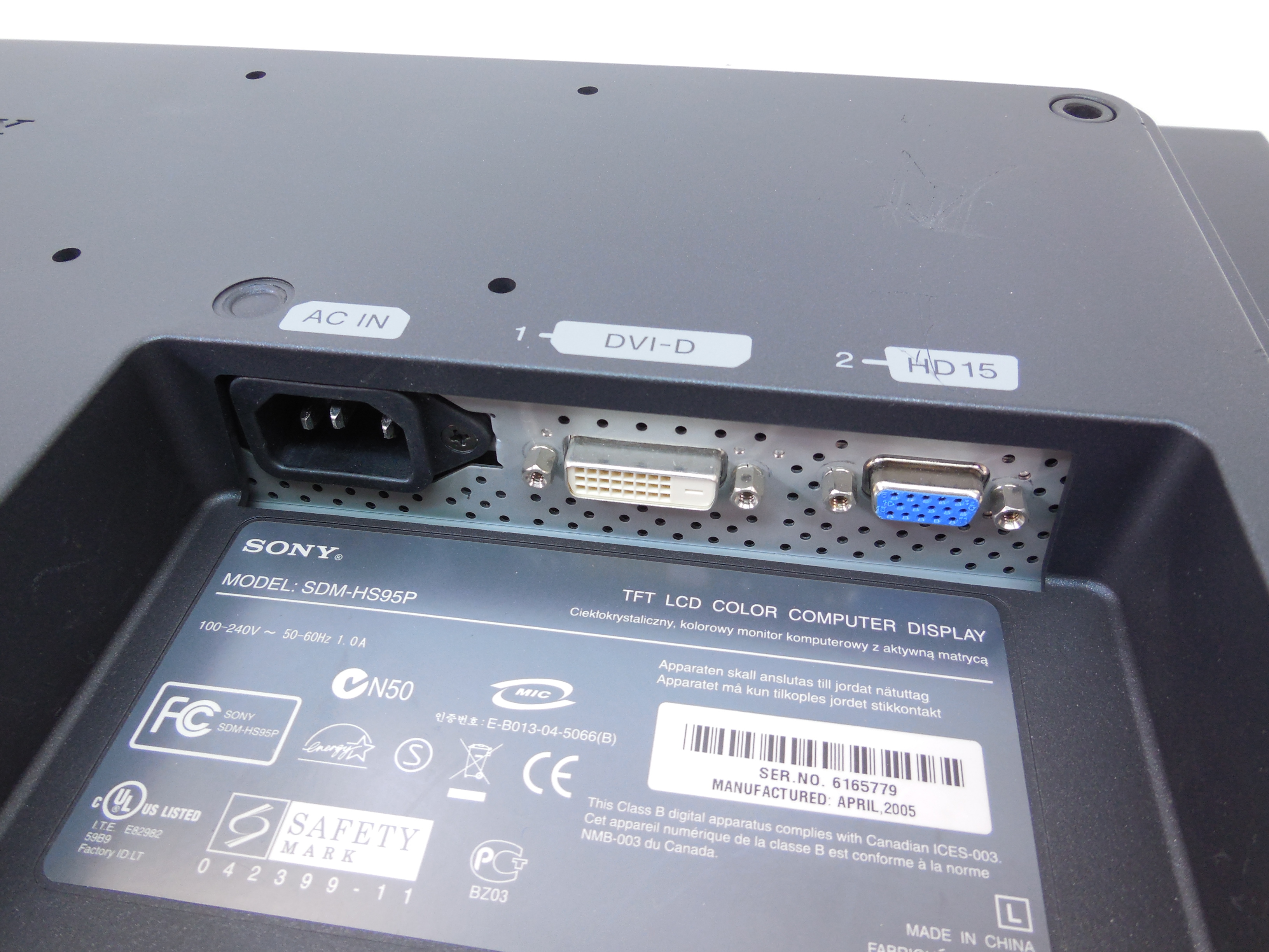 ЖК-монитор 19" Sony SDM-HS95P - Pic n 254408