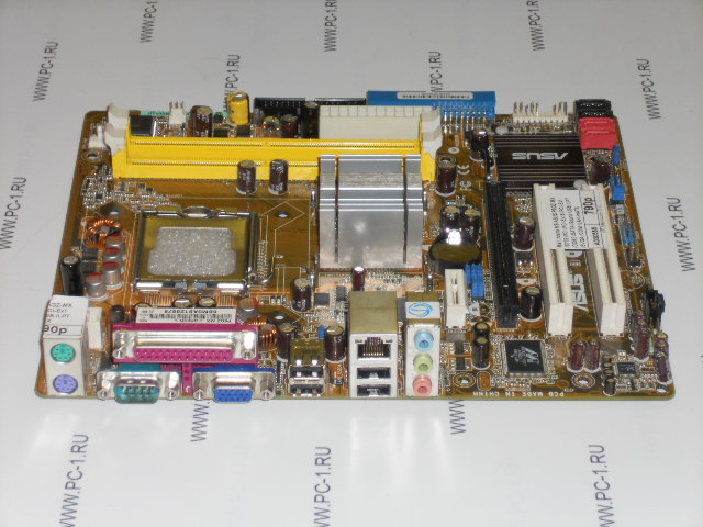 Материнская плата Asus P5GZ-MX /S775 /2xPCI /PCI-Ex16 /PCI-Ex1 /2xDDR2 /4xSATA /Sound /4xUSB /LPT /COM /LAN /mATX /заглушка