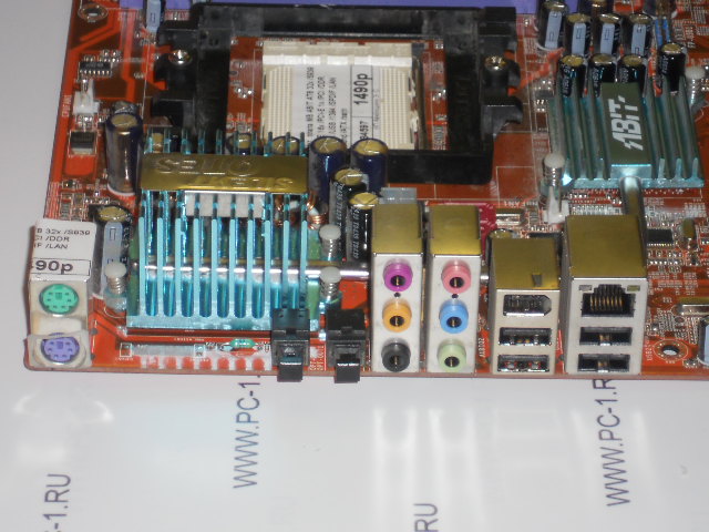 Материнская плата MB ABIT AT8 32x /Socket 939 /2xPCI-E 16x /2xPCI-E 1x /2xPCI /4xDDR /6xSATA /4xUSB /1394 /Optical SPDIF /LAN /Sound /ATX /заглушка