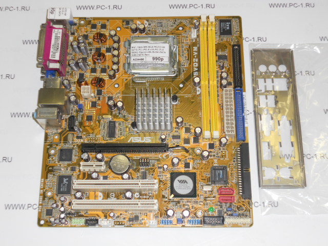 Материнская плата MB ASUS P5VD2-VM /Socket 775 /2xPCI /PCI-E x16 /PCI-E x1 /2xDDR2 /Sound /USB /SVGA /2xSATA /LAN /COM /E-SATA /LPT /mATX /Заглушка