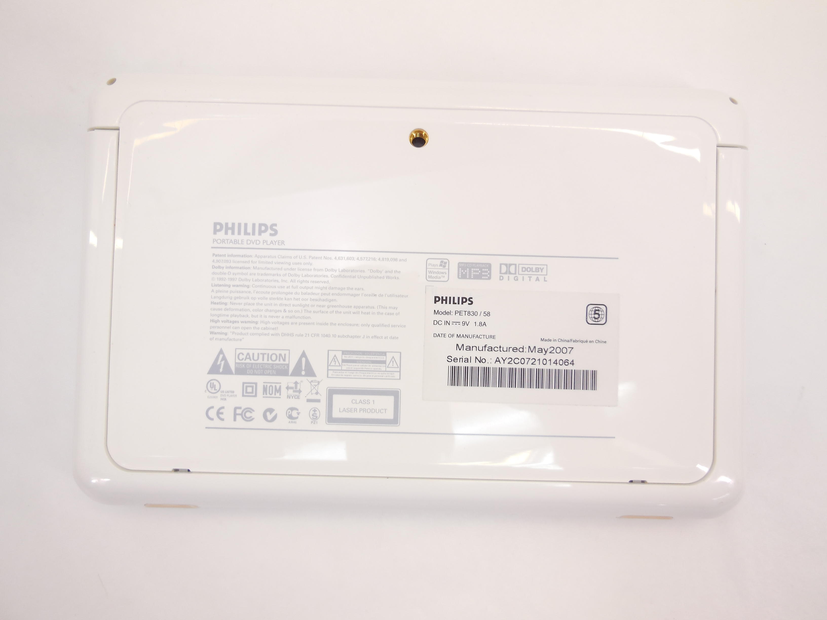 Портативный DVD-плеер Philips PET830 - Pic n 291496