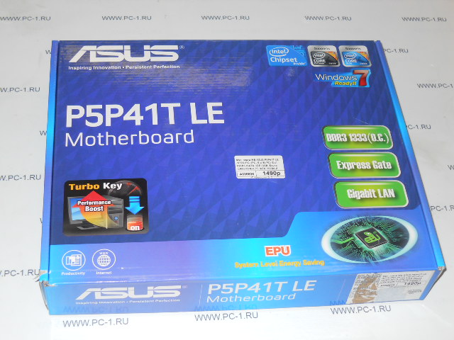 Материнская плата MB ASUS P5P41T LE /Socket 775 /3xPCI /PCI-E x16 /2xPCI-E x1 /2xDDR3 /4xSATA /IDE /4xUSB /Sound /LAN /COM /LPT /ATX /НОВЫЙ