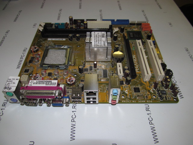 Материнская плата Socket 775  MB Pegatron IPM45 S775 i945GC, mATX, 2xPC5300 DDR2 (до 2 ГБ), PCI-E x16 / PCI-E x1 / 2xPCI, встр. видео, 5.1-канал. / 10242740-0002297 /