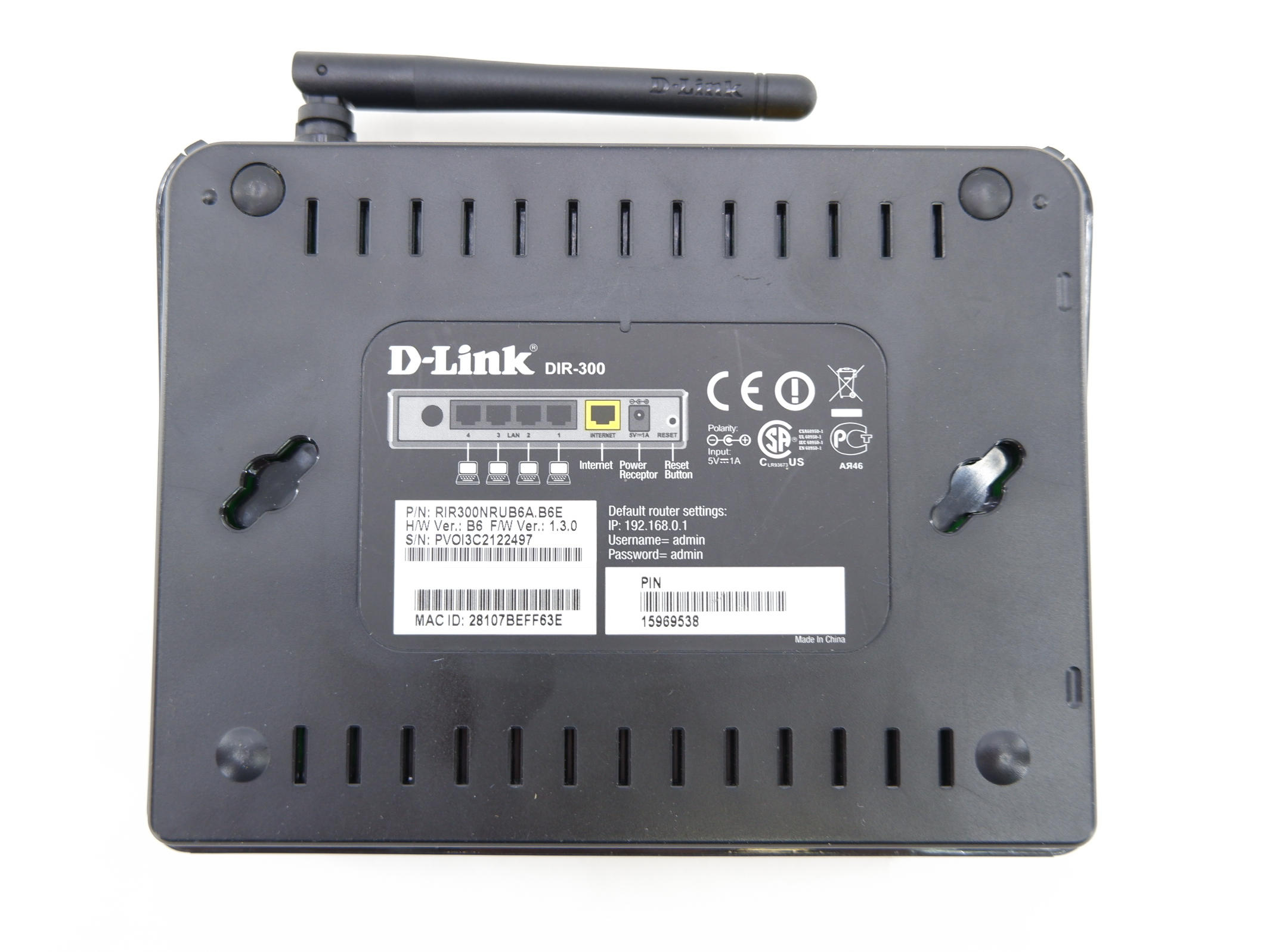 Wi-Fi роутер D-link DIR-300/NRU