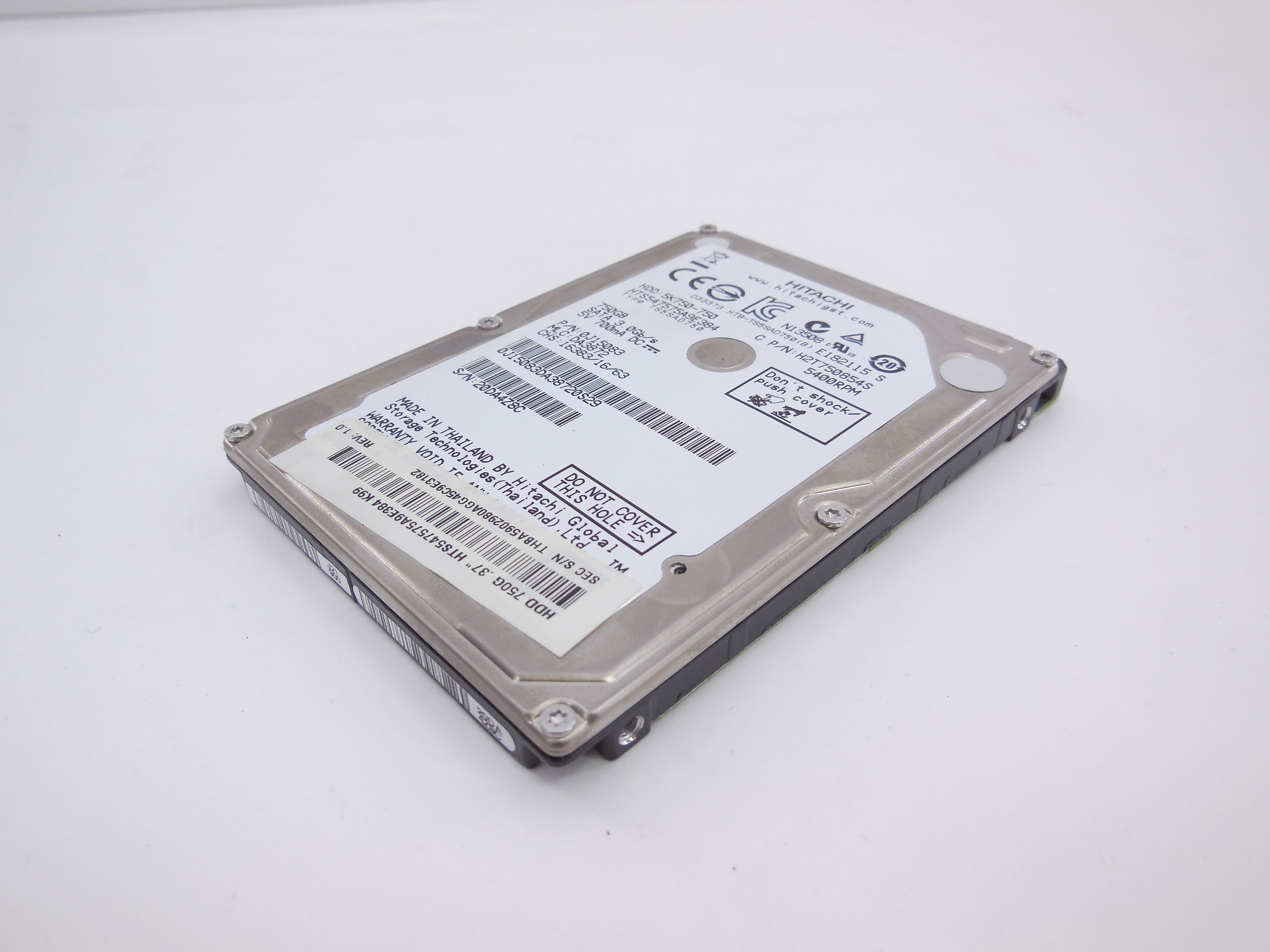 Жесткий диск 2.5 750Gb SATA Hitachi HTS547575A9E384