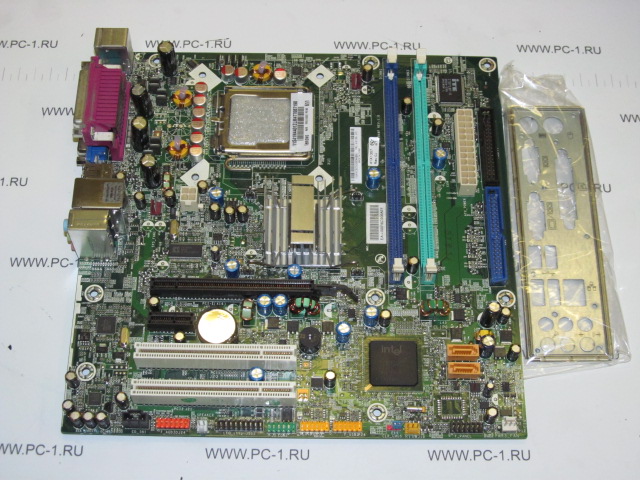 Материнская плата MB IBM 41X1357 /S775 /2xPCI /PCI-E 1x /PCI-E 16x /2xDDR2 /2xSATA /Sound /4xUSB /LAN /VGA /1394 /COM /LPT /mATX /Заглушка