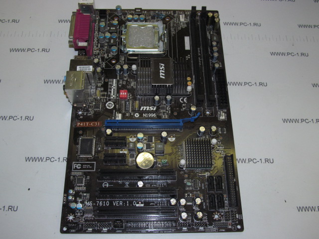 Материнская плата MB MSI P41T-C31 /Socket 775 /3xPCI /PCI-E x16 /2xPCI-E x1 /2xDDR2 /4xSATA /IDE /4xUSB /LPT /COM /Sound /LAN /ATX
