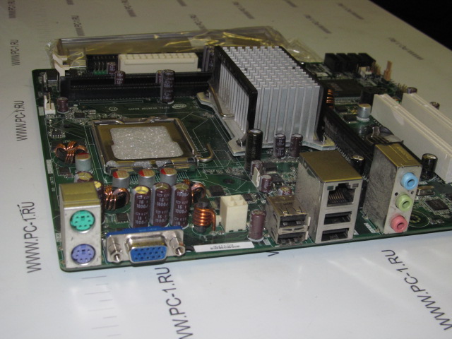 Материнская плата MB Intel DG31PR /S775 /2xPCI /PCI-E x16 /PCI-E x1 /2xDDR2 /4xSATA /4xUSB /Sound /LAN /VGA /mATX /заглушка
