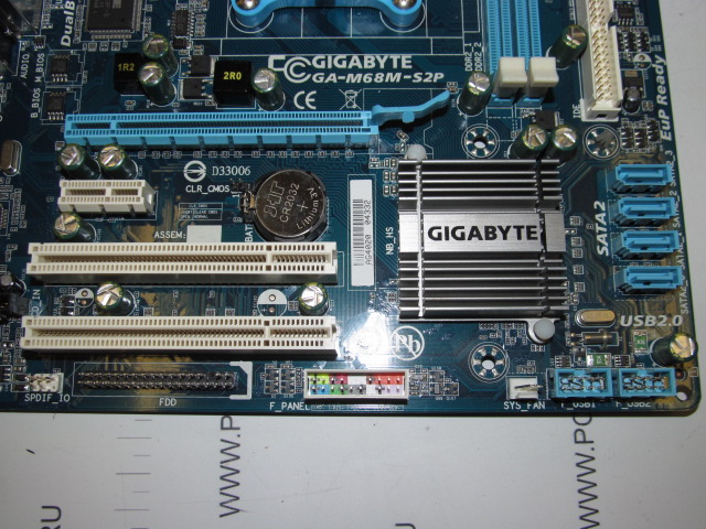 Материнская плата MB GigaByte GA-M68M-S2P /GeForce 7025 /Socket AM3 /2xPCI /PCI-E x1 /PCI-E x16 /2xDDR2 DIMM /4xSATA /Sound /SVGA GeForce 7025 up to 256Mb /4xUSB /Gigabit LAN /LPT /COM /mATX