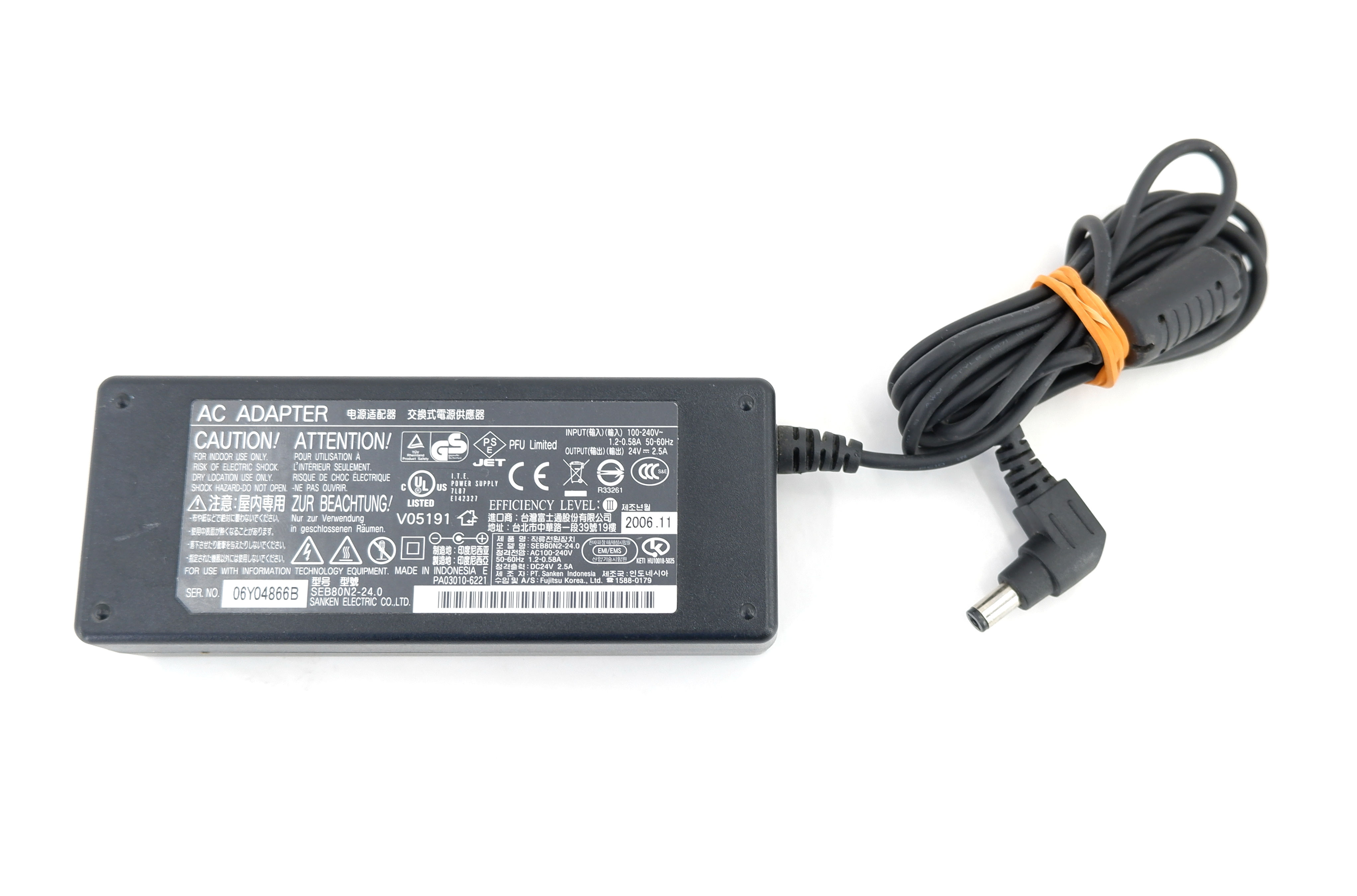 Alimentatore Fujitsu AC/DC - Modello SEB80N2-24.0 - 24 V - 2,5 A - 60 W - Foto 9