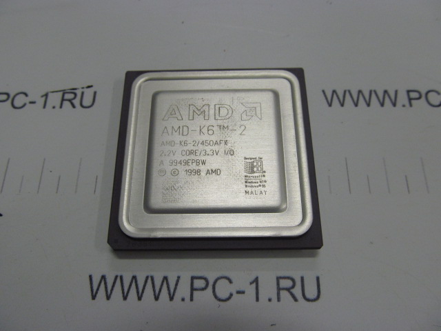 Процессор Socket Super 7 AMD-K6-2 (AMD-K6-2/450AFX) /450 MHz /FSB 100MHz /2.2V