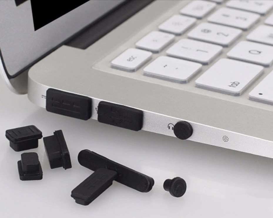 Набор заглушек USB plug Cover Anti-Dust Silicone For Macbook Pro - Pic n 271470