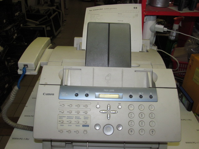 Факс/принтер/копир Canon FAX-L295 , лазерный, тип бумаги - лист (A4), 33.6 ...