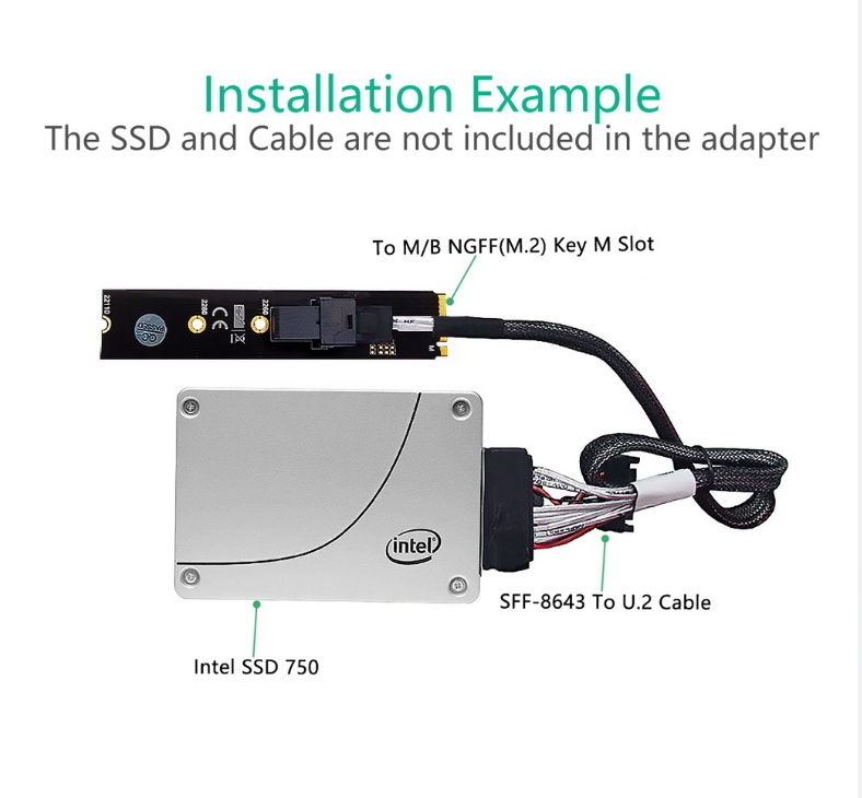 Riser Card Переходник с M.2 на U.2 SFF-8643 - Pic n 299735