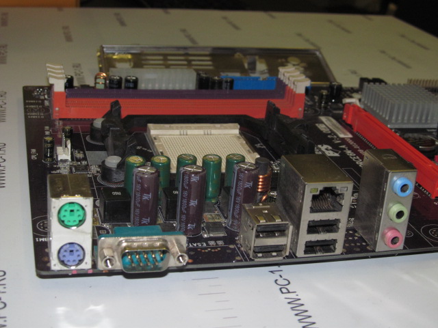Материнская плата MB ECS NFORCE6M-A V2.0 /Socket AM2 /PCI-E x16 /PCI-E x1 /PCI /4xDDR2 DIMM /2xSATA /Sound /4xUSB /COM /LAN /ATX /Заглушка