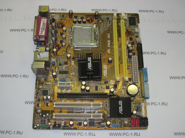 Материнская плата MB ASUS P5B-MX /Socket 775 /2xPCI /PCI-E 16x /PCI-E 1x /2xDDR2 /4xSATA /Sound /SVGA /4xUSB /LAN /LPT /COM /mATX