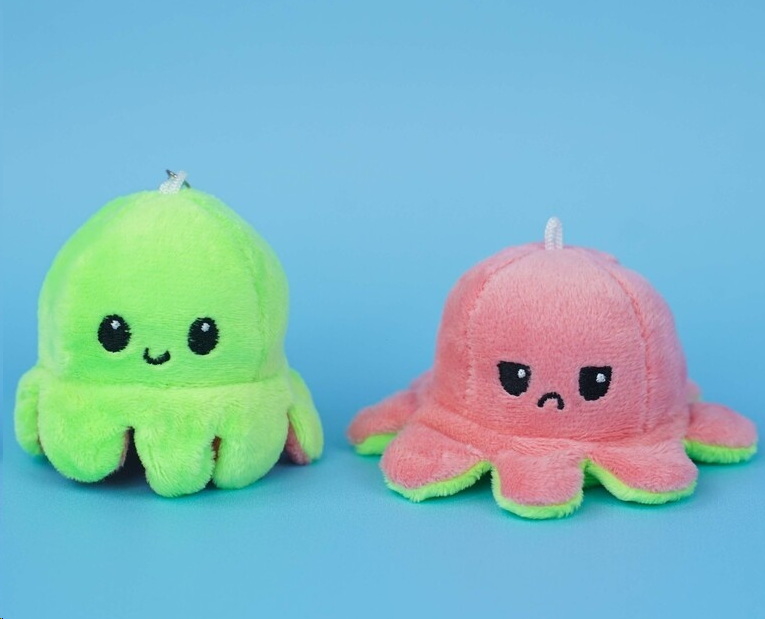 Мягкий брелок-перевертыш Осьминожек 10см - Pic n 301166