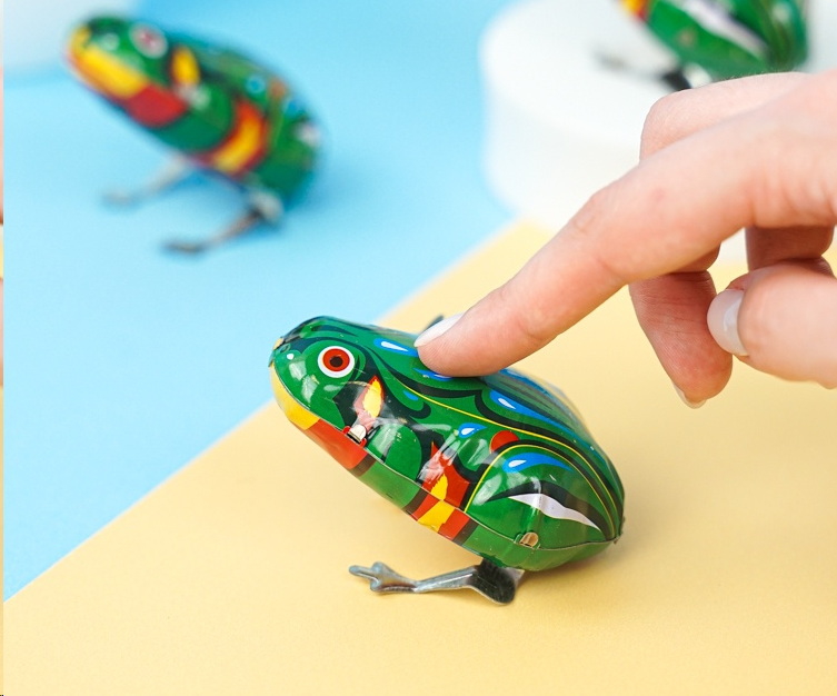 Заводная механическая зелёная лягушка 4см - Pic n 301167