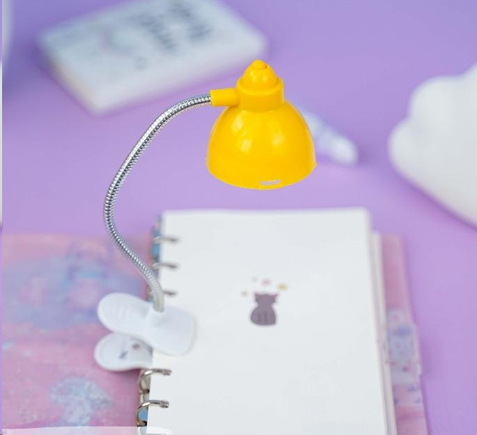 Мини-лампа с Led на батарейке, на прищепке 7см - Pic n 301548