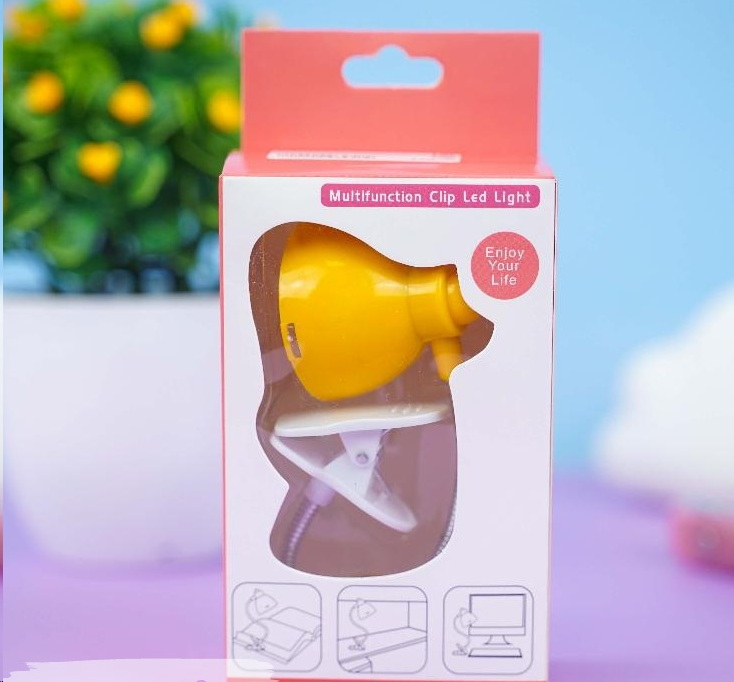 Мини-лампа с Led на батарейке, на прищепке 7см - Pic n 301548