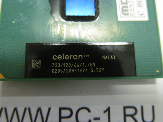 Процессор Socket 370 Intel Celeron 733MHz /66FSB /128k /1.75V /SL52Y