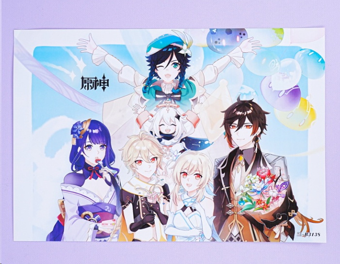 Постер Героев игры Genshin Impact 42х29см 1 штука - Pic n 301966