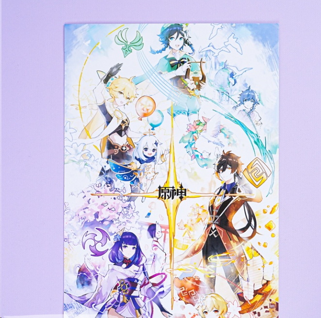 Постер Героев игры Genshin Impact 42х29см 1 штука - Pic n 301966