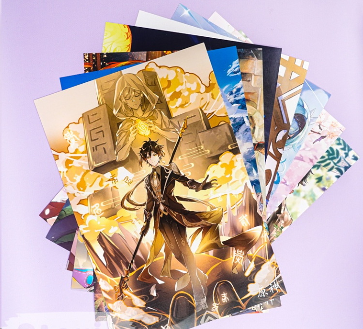 Постер Genshin Impact с героями 42х29см 1 штука - Pic n 301967