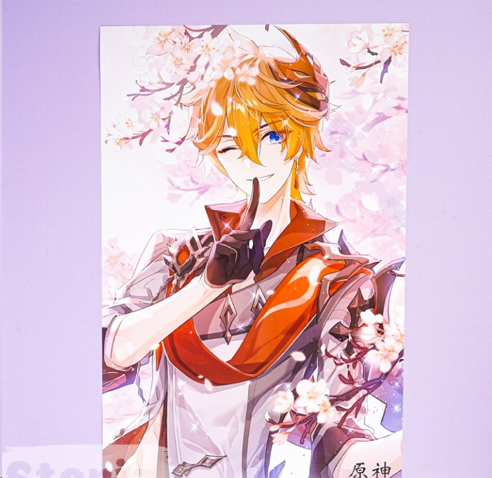 Постер Genshin Impact с героями 42х29см 1 штука - Pic n 301967