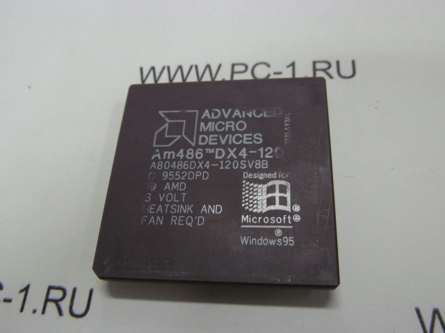 Процессор Socket 3 AMD Am486 DX4-120 (A80486DX4-120SV8B) /120MHz /FSB 40MHz /3v
