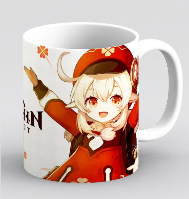 Кружка с рисунком Кли Genshin Impact 330 мл - Pic n 302131