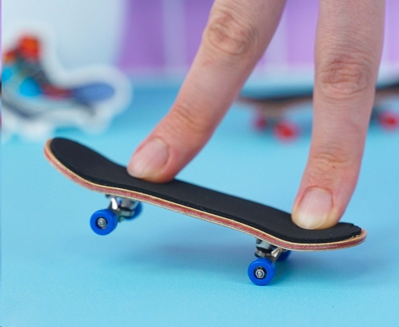 Мини-скейтборд Пальчиковый Фингербор синий 13см - Pic n 302844